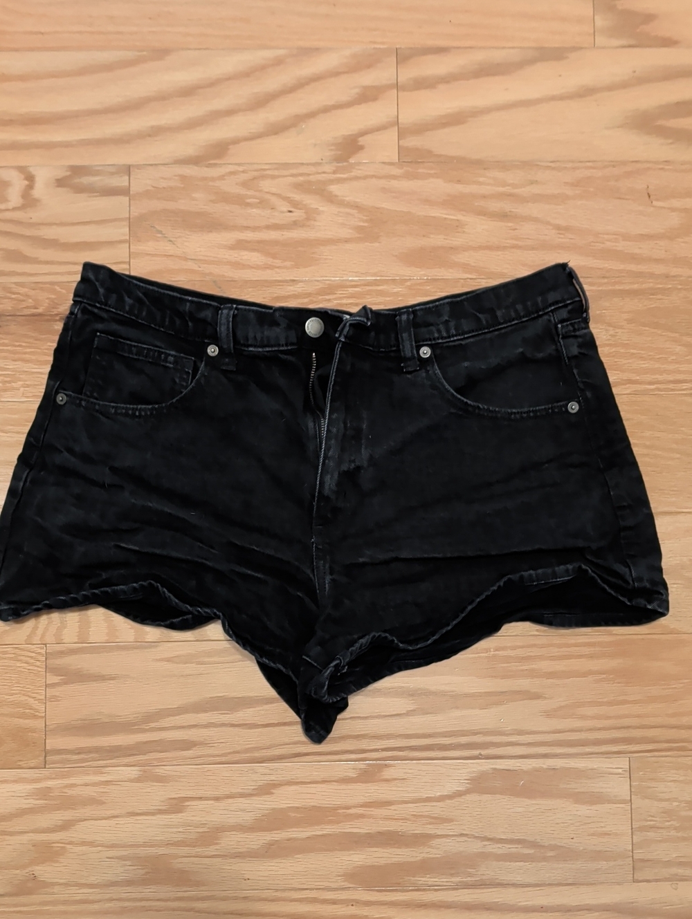 Universal Thread Black High-Rise Denim Shorts